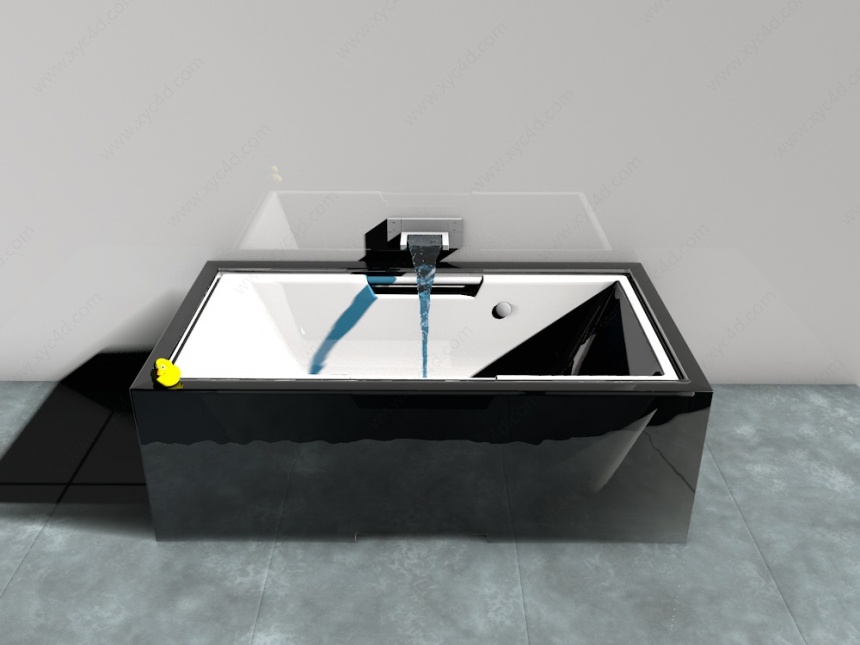 大理石浴缸C4D模型