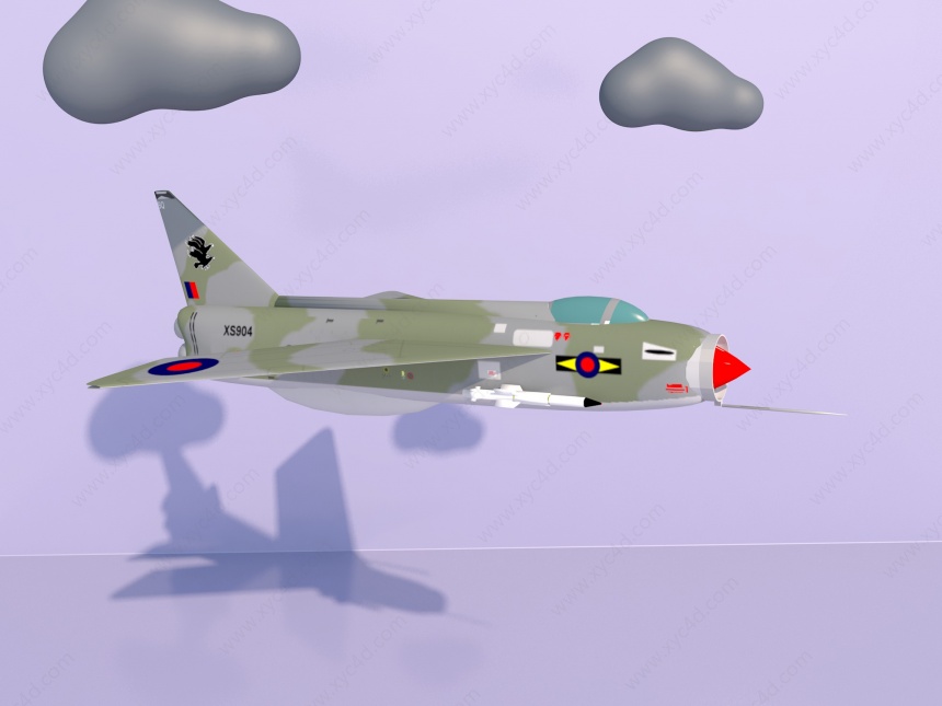 军事战斗机C4D模型