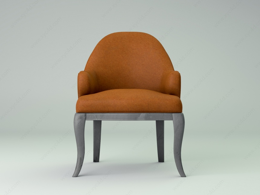 客厅软包椅C4D模型
