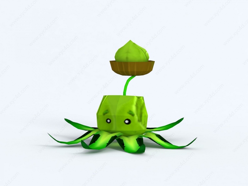 Cabbage-pult卷心菜C4D模型