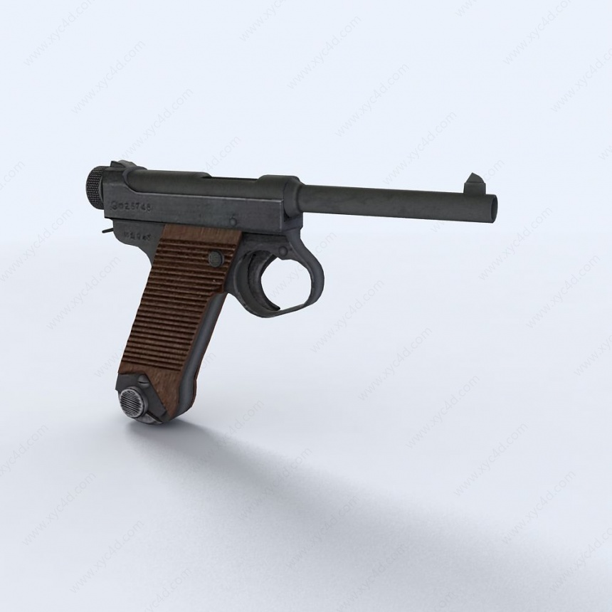 手枪C4D模型