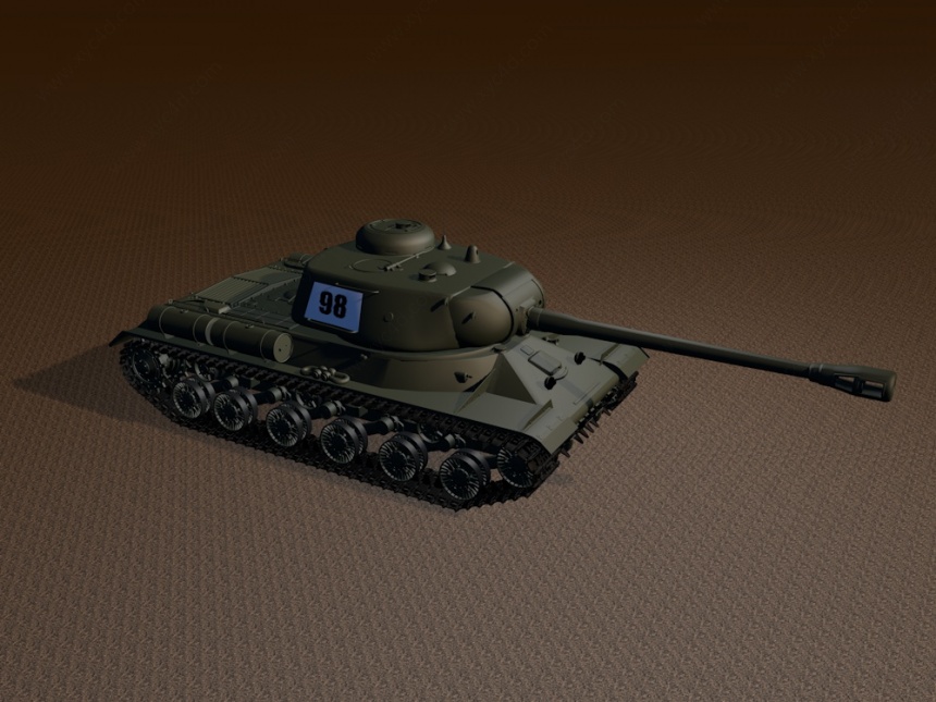 苏联KV-3重型坦克C4D模型