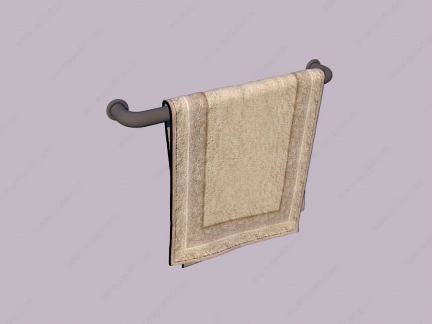 擦手毛巾C4D模型