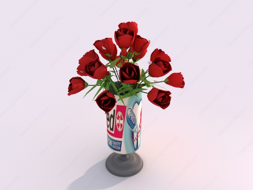 装饰花瓶C4D模型