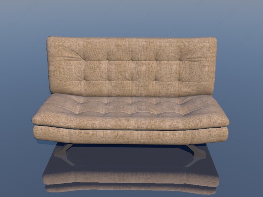 高靠背休闲沙发C4D模型
