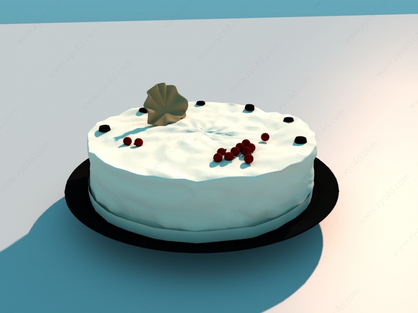 生日蛋糕C4D模型