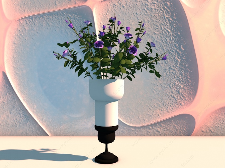 创意玻璃花瓶C4D模型