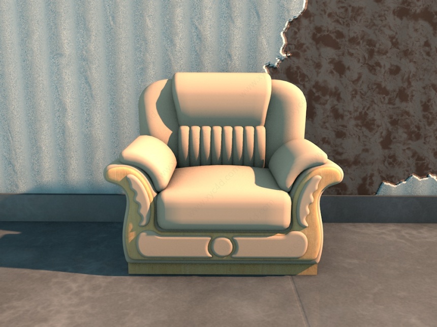 欧式沙发C4D模型
