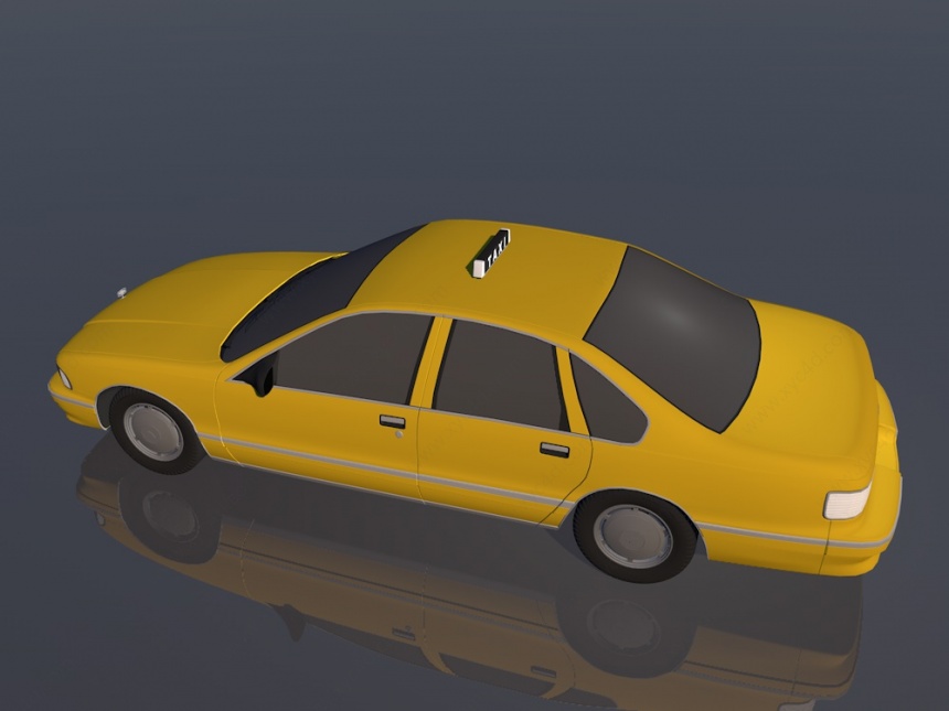 出租车的士C4D模型
