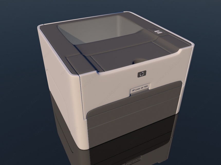 激光打印机C4D模型