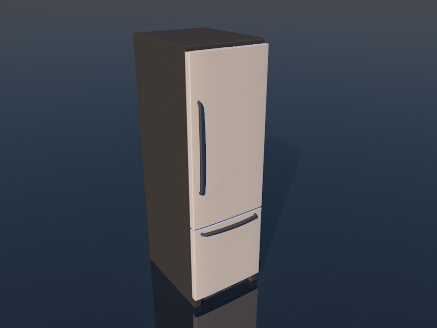 家用冰箱C4D模型