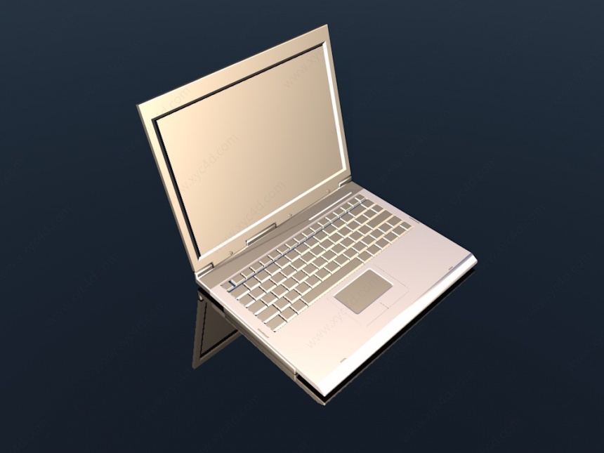 笔记本办公电脑C4D模型