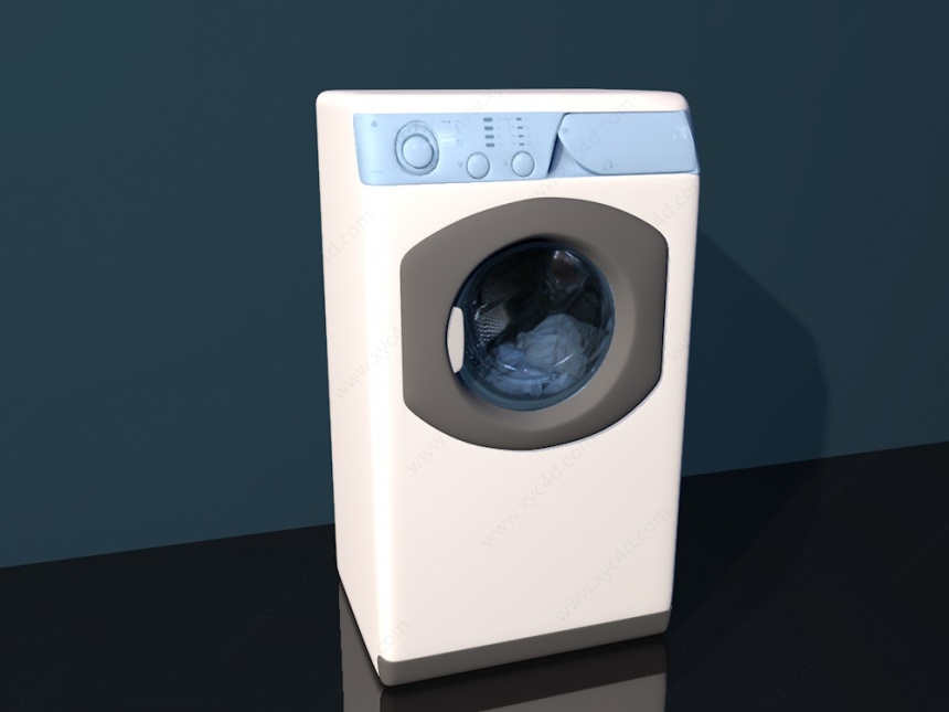 家用洗衣机C4D模型