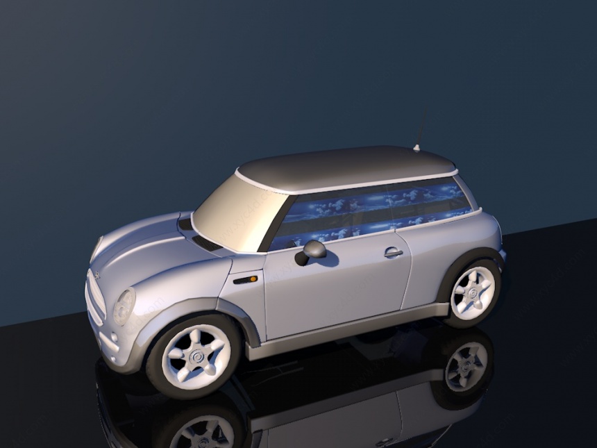 MINI小型轿车C4D模型