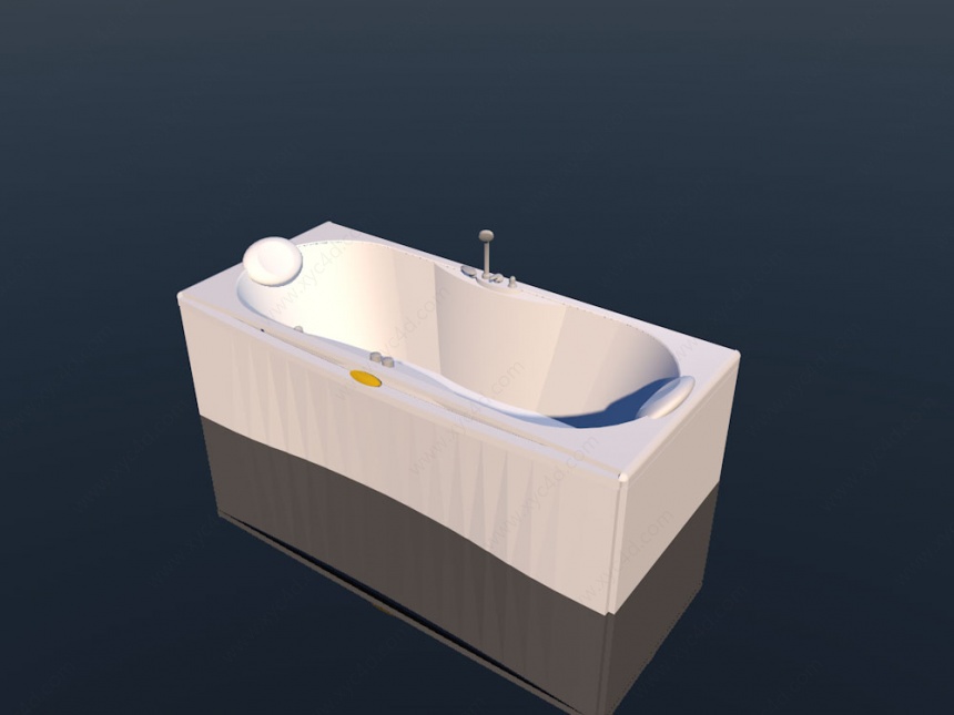 躺式按摩浴缸C4D模型