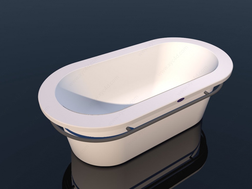 桶式浴缸C4D模型