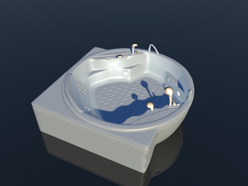 陶瓷浴缸C4D模型