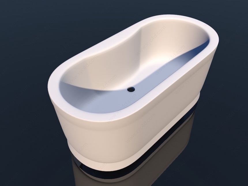 独立式浴缸C4D模型