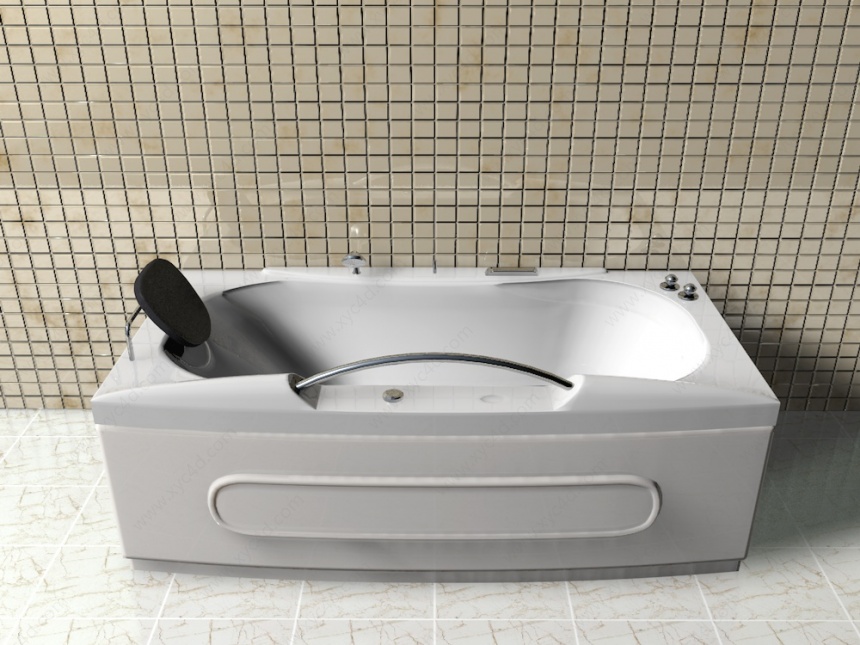 扶手浴缸C4D模型