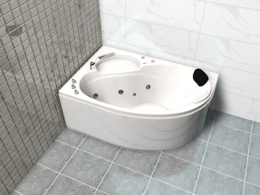 坐式浴缸C4D模型