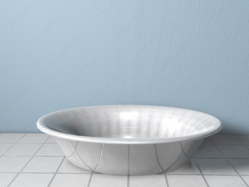 椭圆形浴盆C4D模型