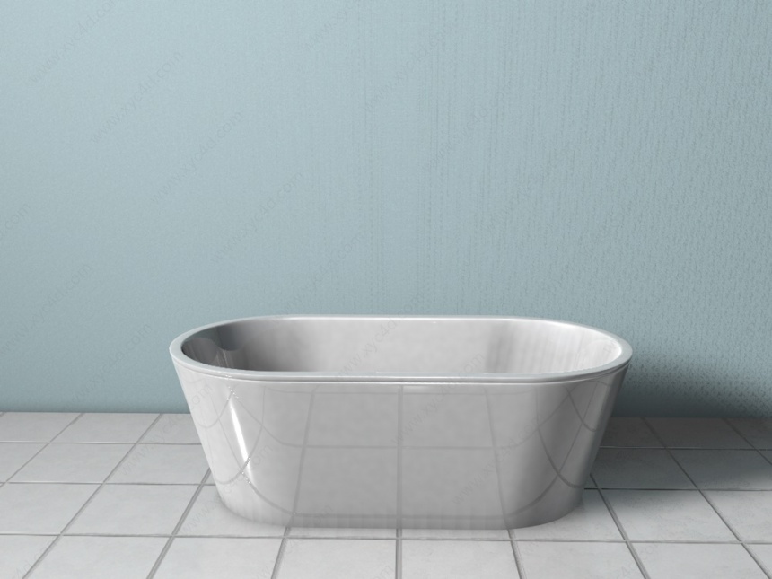 简洁式浴缸C4D模型