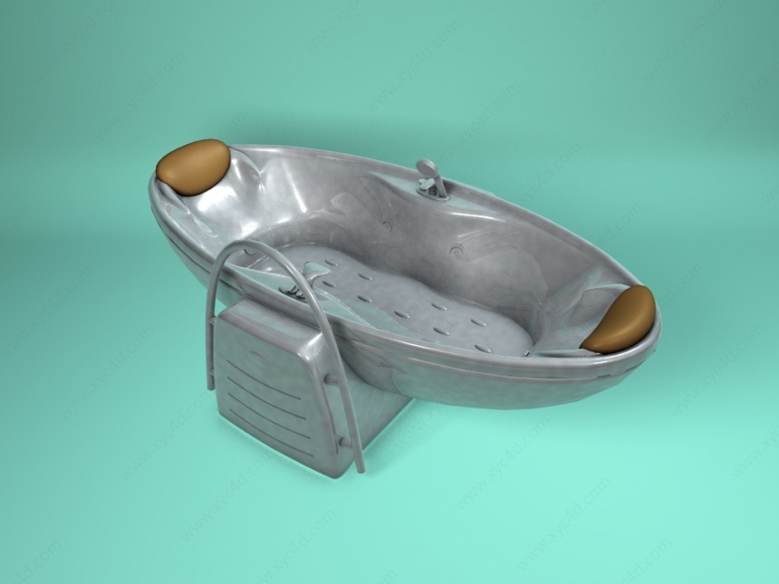 悬空式浴缸C4D模型