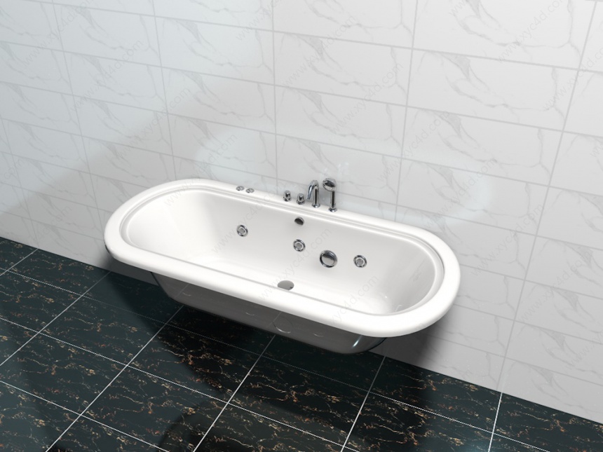 浴缸C4D模型