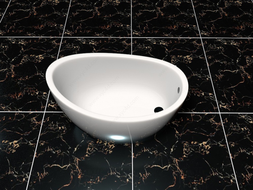 碗形浴缸C4D模型