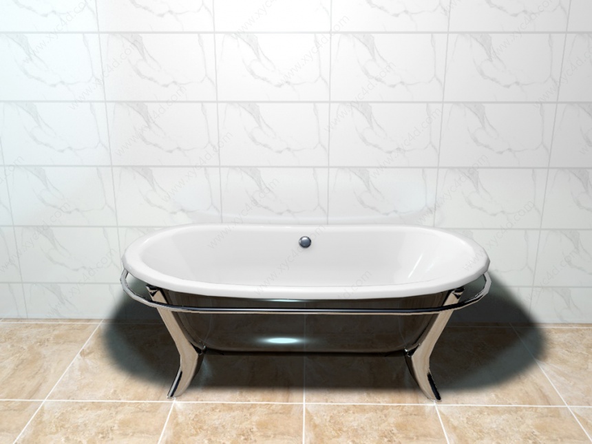 支架浴缸C4D模型
