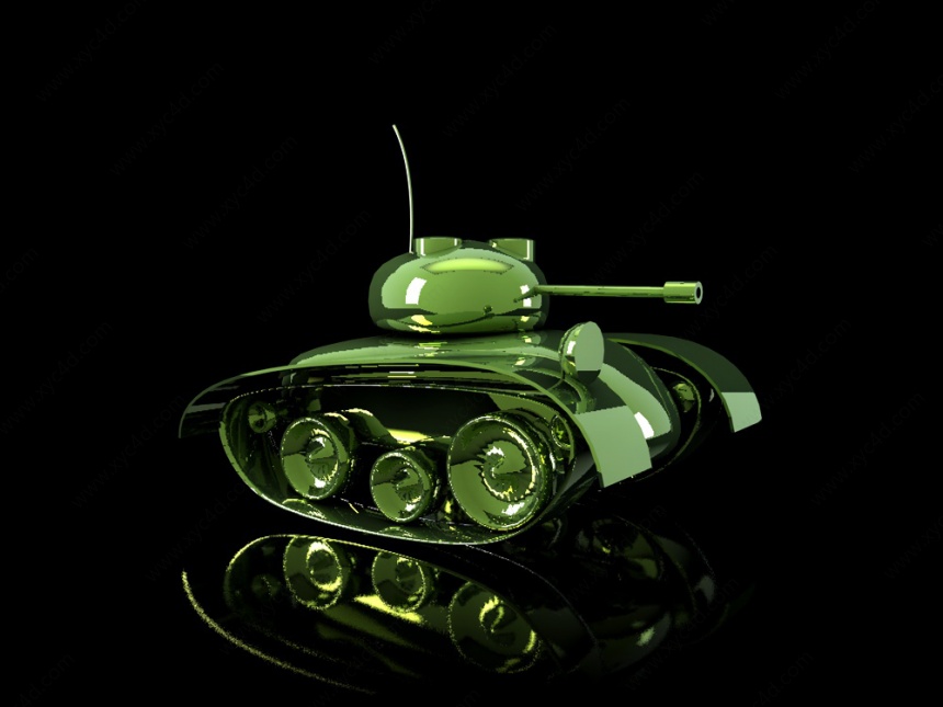 儿童坦克C4D模型