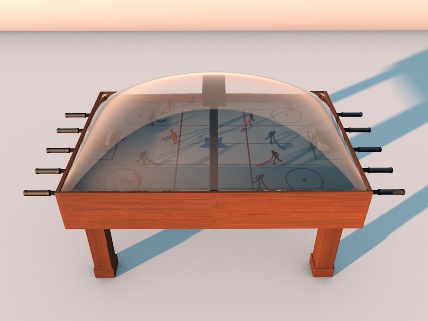 冰球桌C4D模型