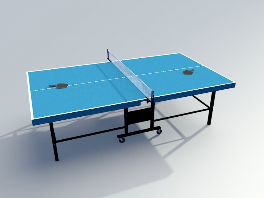 乒乓球台C4D模型