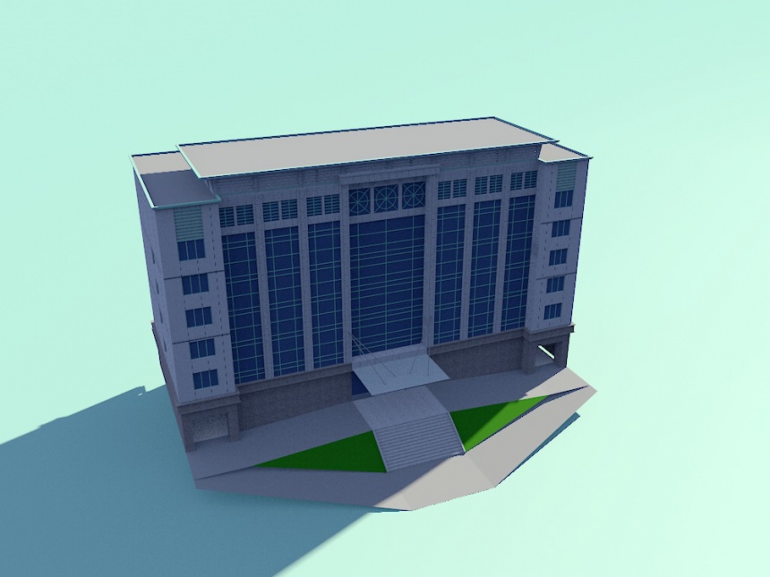 办公大楼C4D模型