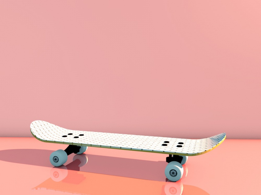 滑板C4D模型