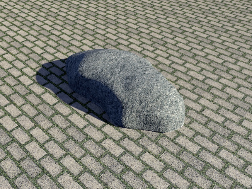 石头C4D模型