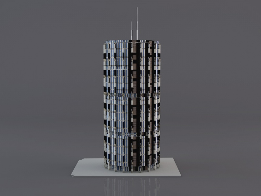 办公楼C4D模型