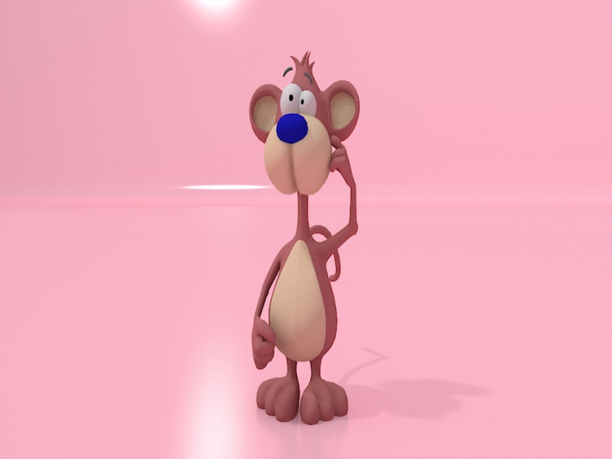 儿童小猴子C4D模型