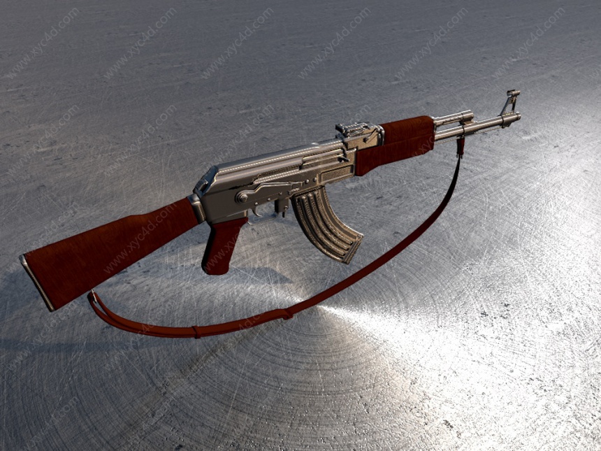 AK-74突击步枪C4D模型