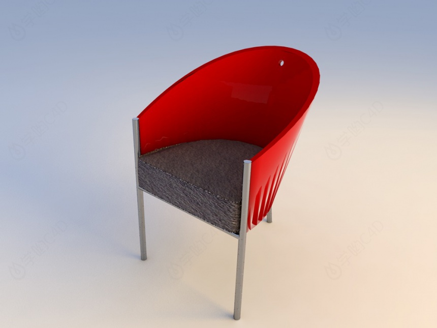 简约椅C4D模型