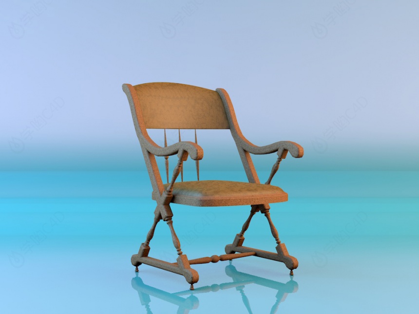 高档休闲椅C4D模型