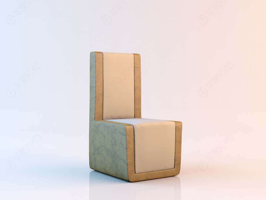 高档商务椅C4D模型