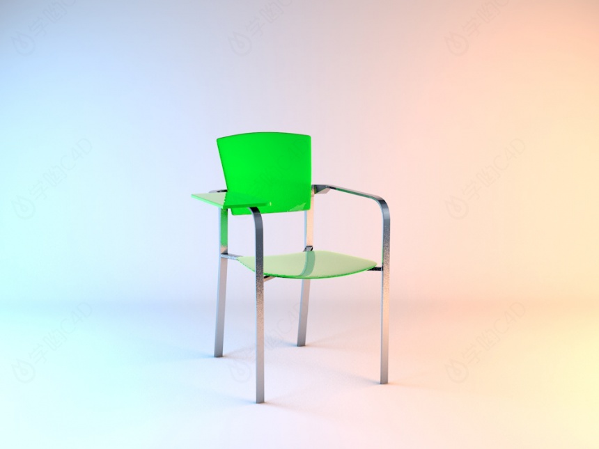 绿色塑料座椅C4D模型