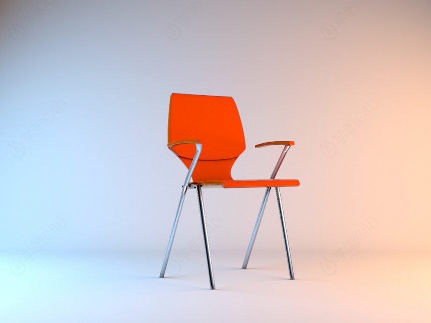 现代办公椅子C4D模型
