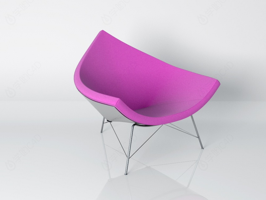 弧形座椅C4D模型