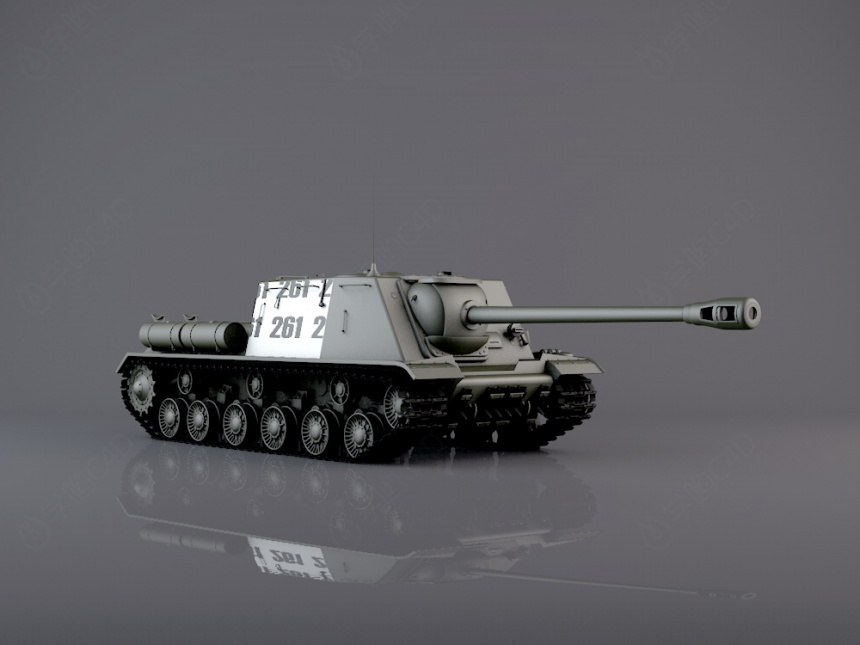 苏联ISU-152反坦克C4D模型