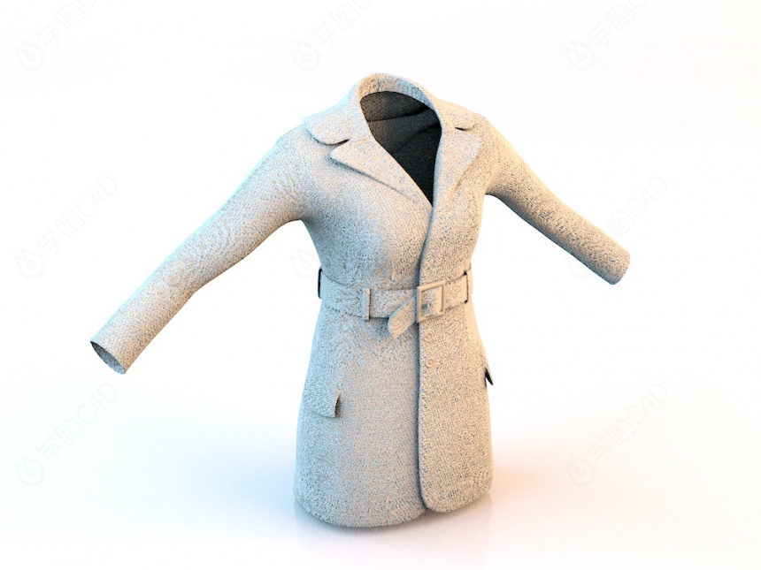 大衣C4D模型