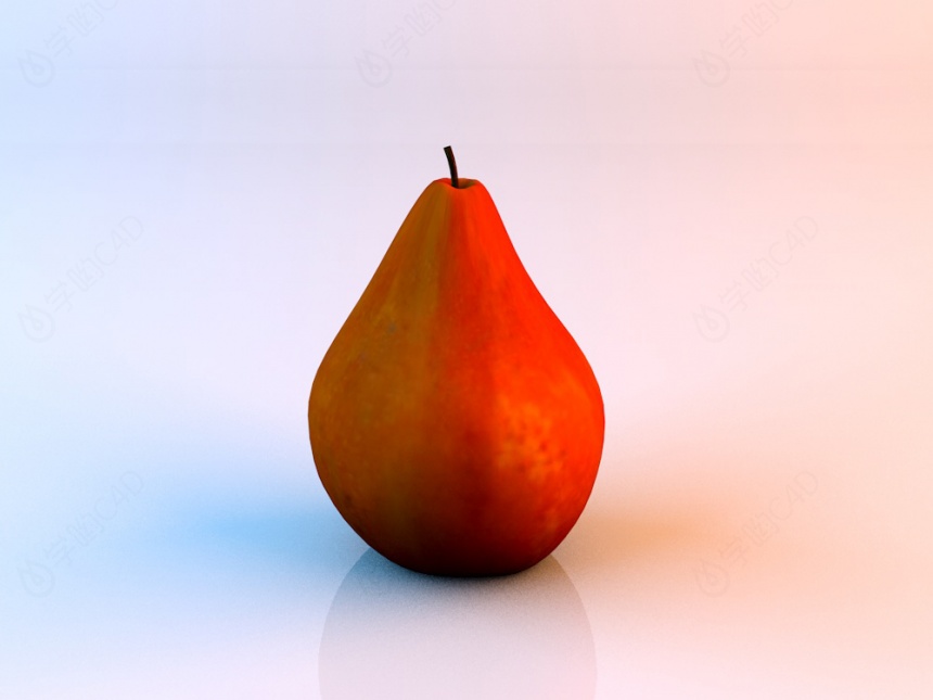 水果黄梨C4D模型