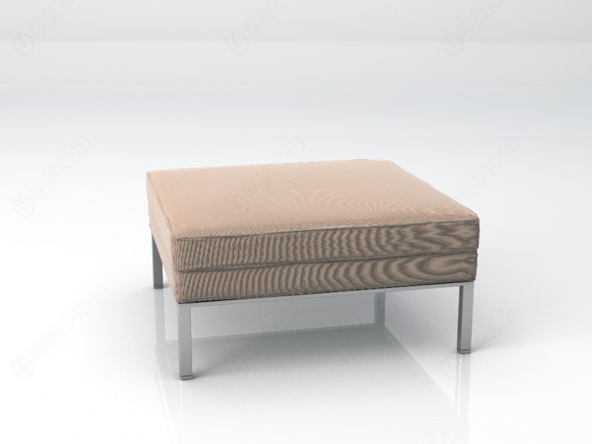 方块沙发凳C4D模型