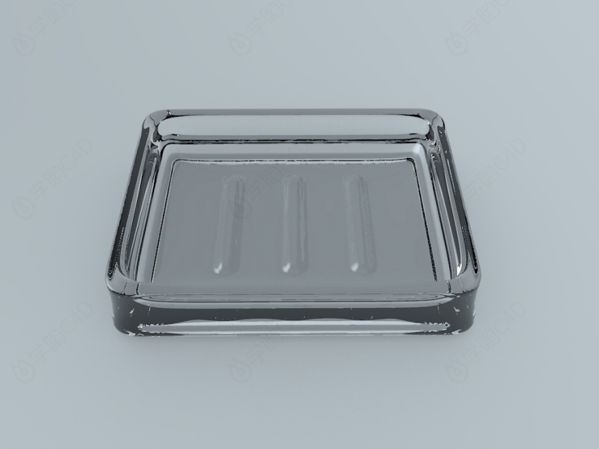 香皂盒2C4D模型